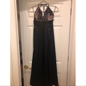 secret royal maxi dress black
